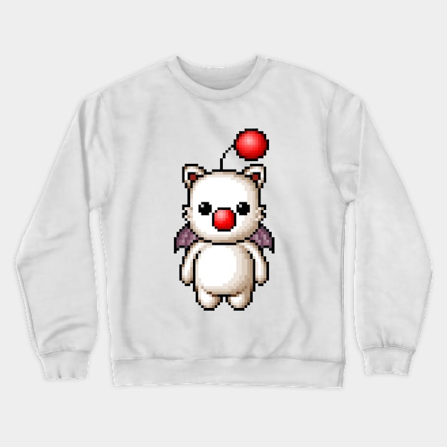 Pixelart Moogle Crewneck Sweatshirt by PixelKnight